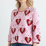 Design Options By Philip & Jane Gordon VTG Embroidered Beaded 3/4 Sleeve RARE Pink Photo 0