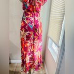 EXPRESS  Floral Off The Shoulder Maxi Dress RED XS Like new condition Photo 5