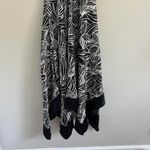 Speechless Y2K BLACK AND WHITE HALTER NECK HANDKERCHIEF HEM MIDI DRESS Photo 3