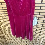 BCX  Pink Velvet Cold Shoulder Dress‎ Size XL Photo 3