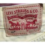 Levi's 501 Women's Yellow Button Fly Denim Jean Shorts Size 28 Waist Photo 2