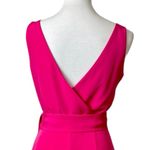 Sam Edelman  New Jumpsuit Wide Leg Crop V-neck Belted Hot Pink Women’s Size 2 Photo 10