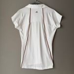 Adidas sz M white brown Golf Polo Shirt Photo 6
