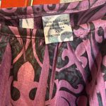 Sami & Jo Unique Vibrant Purple Scoop Neck Blouse with Batwings, Vintage-ish Photo 6