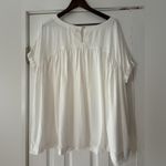 We The Free  Moon City White Blouse with Pockets Size Medium EUC Photo 3