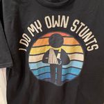 NWT I Do My Own Stunts Injury Shirt Funny Mens L Retro Gag Gift Black Size L Photo 1