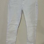 7 For All Mankind For All Mankind 7FAM White The High Waist Ankle Skinny Jeans 27 Photo 0