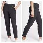 Athleta Brooklyn Mid Rise Ankle Pants Size 10 Black Pull On Casual Work Pockets Photo 1