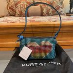 Kurt Geiger NWT  London Party Pochette Purse - Blue Rainbow Photo 2