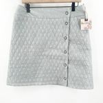 AVENTURA Skirt Size Medium High Rise Jensen NWT Button Quilt Casual Athleisure Blue Photo 0