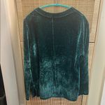 Luxurious Green Velvet Sweater Size XL Photo 2