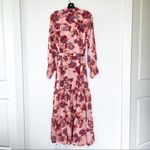 MISA Los Angeles NWT Anthropologie + Esmee Maxi Dress in Paisley Pink Photo 7