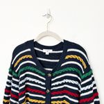 [La Ligne] x Target Navy Blue Textured Striped Cardigan Sweater Chunky Knit 2X Photo 4