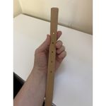 Liz Claiborne Vtg Women’s  Beige Leather Belt Size Medium Gold Buckle Classic Photo 7