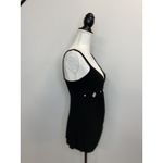 Vintage Lipstick Top Womens Small Black Rhinestone Bling Clubwear Y2K Retro Sexy Photo 5