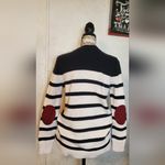 Market & Spruce  Black and White Striped Sweaterack Size:S Photo 2