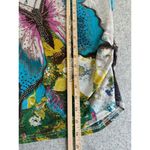 Vintage Azi Mesh Top Large Butterfly Floral Embellished Artsy Whimsy Tattoo Y2K Photo 11