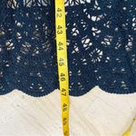 Donna Karan Donna Karen couture 100% cotton black lace crochet slip dress Photo 7