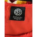 Bobeau Red Chiffon Sleeveless Ruffle Blouse Size Medium Zip Back Photo 6