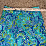 Sunsets and Sweet Tea Skort Sz 6 Blue Green Paisley Print Side Zip Golf Tennis P Photo 4