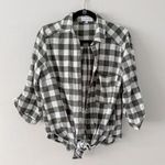 Lost + Wander  plaid cropped button up shirt Photo 0