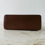 Michael Kors  Jet Set Travel Luggage Brown Leather Dome Crossbody Bag Photo 3