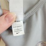 Nike Gray Pink Floral Trim Lightweight Low Impact Bralette Top Sports Bra Large Photo 5