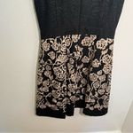 Gianni Bini  Jasmine Black and Gold Embroidered Lace A-Line Mini Dress Photo 11