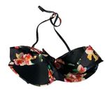 BANANA MOON Floral Bikini Top Black Tropical Halter Beach Swimwear 6 Trending Photo 1