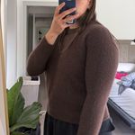 ZARA 100% Cashmere Sweater Chocolate Brown Photo 1