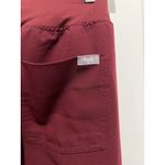 FIGS Medical Scrub Set Catarina Top Zamora Jogger Burgundy Size XS Womens Photo 8