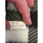 Buffalo Check Plaid Scarf One Size Black White Gray Fringe Soft Warm Photo 3