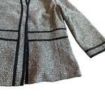 Lafayette 148 New York Black White Tweed Blazer Jacket Snap Closure Size 6 Women Photo 3