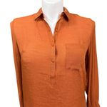 Nanette Lepore  Gingerbread Tunic Blouse Medium Rayon Blend Long Sleeve NWT Photo 1
