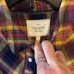 Falmer Heritage Western Red Blue Gold Plaid Long Sleeve Pearl Button Shirt L Size L Photo 8