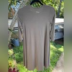 Eileen Fisher  Mini Long Sleeve Dress Petite Brown Neutral Buttery Soft Organic Photo 1