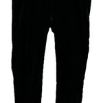 Ralph Lauren Lauren Velvet Pants High Rise Flat Front Zipper Fly Black 16W Photo 0