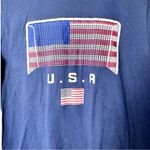 Gen2 Women's Navy Short Sleeve Crew Neck USA Soccer Flag Graphic T Photo 4