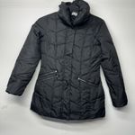 Larry Levine  Women's Puffer Coat Jacket Black Size XS Zip Pockets Photo 0