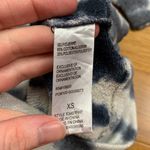 Democracy Tie Dye Pullover Womens XS Blue Metallic Mock Neck Long Sleeve Top Photo 5