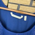 Soft Surroundings  Blue Kara Shimmer Dress Size Medium Petite‎ Photo 7