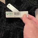 New Directions NWT black velvet burnout pull short length slim leg pants Size 8P Photo 3