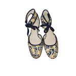 J.Crew Size 7 Giraffe print navy blue block heels Photo 1