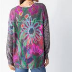 Natural Life  Cashmere-Like Pullover Sweater in Mauve Folk Flower Size XS Photo 2