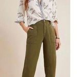 Anthropologie  Audra Utility Pants New With Tags Size 28 Linen Blend Photo 0