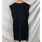 Michael Kors MICHAEL  Gathered Side Sleeveless Black Dress Size Small Photo 4