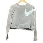 Nike Dri-FIT Versa Cropped Sweatshirt In Desert Sand size Medium Photo 1