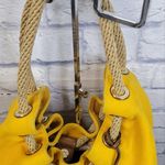 Michael Kors Canvas Bag with Rope Handles Yellow Photo 13