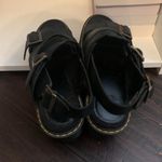 Dr. Martens  Ariel Fisherman Sandals Heeled Platform Chunky Black Leather Size 6 Photo 3