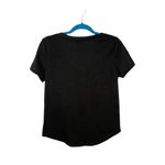 Leopard Pocket Black Basic Round Hem Short Sleeve Tee Shirt Photo 4